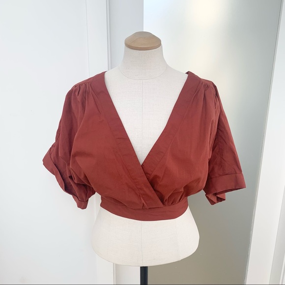 SOLD - Free people rust color crop top and midi skirt set - Picture 7 of 9